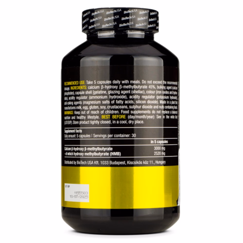 BioTechUSA HMB 150 Capsules – Muscle Support & Recovery Formula 3
