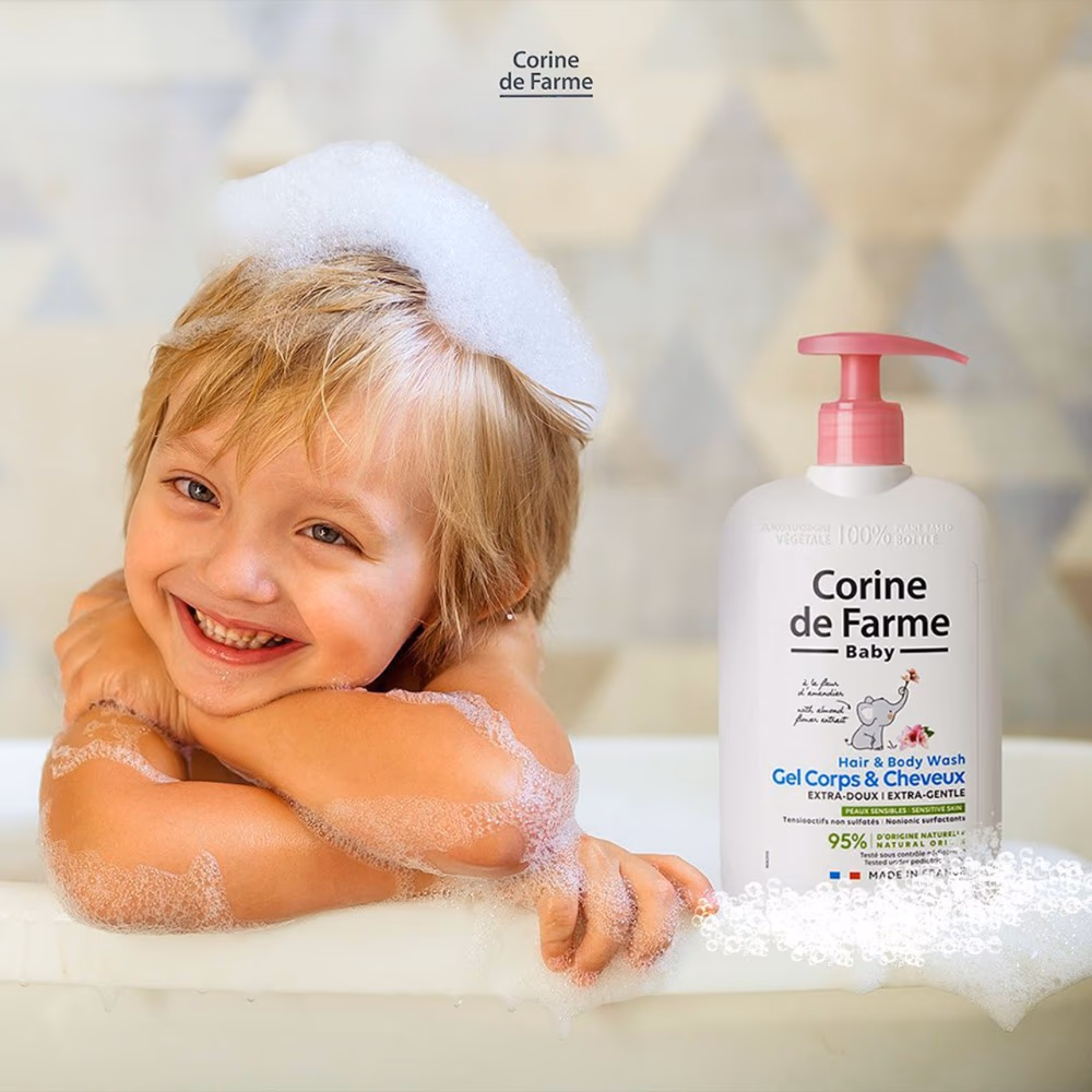 Corine de Farme Baby Hair and Body Wash (500ml) 5