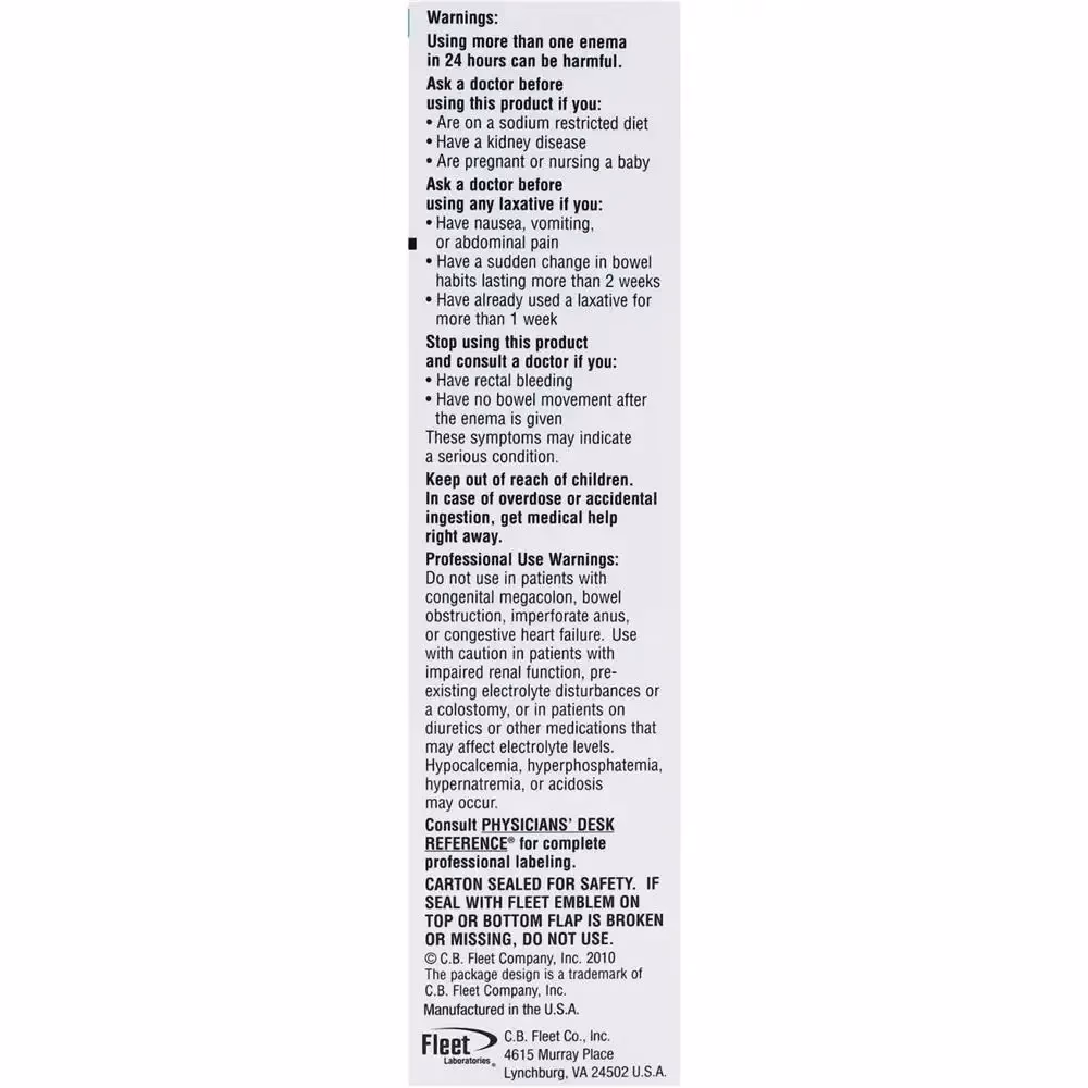 Fleet Enema Adult 133 Ml 4