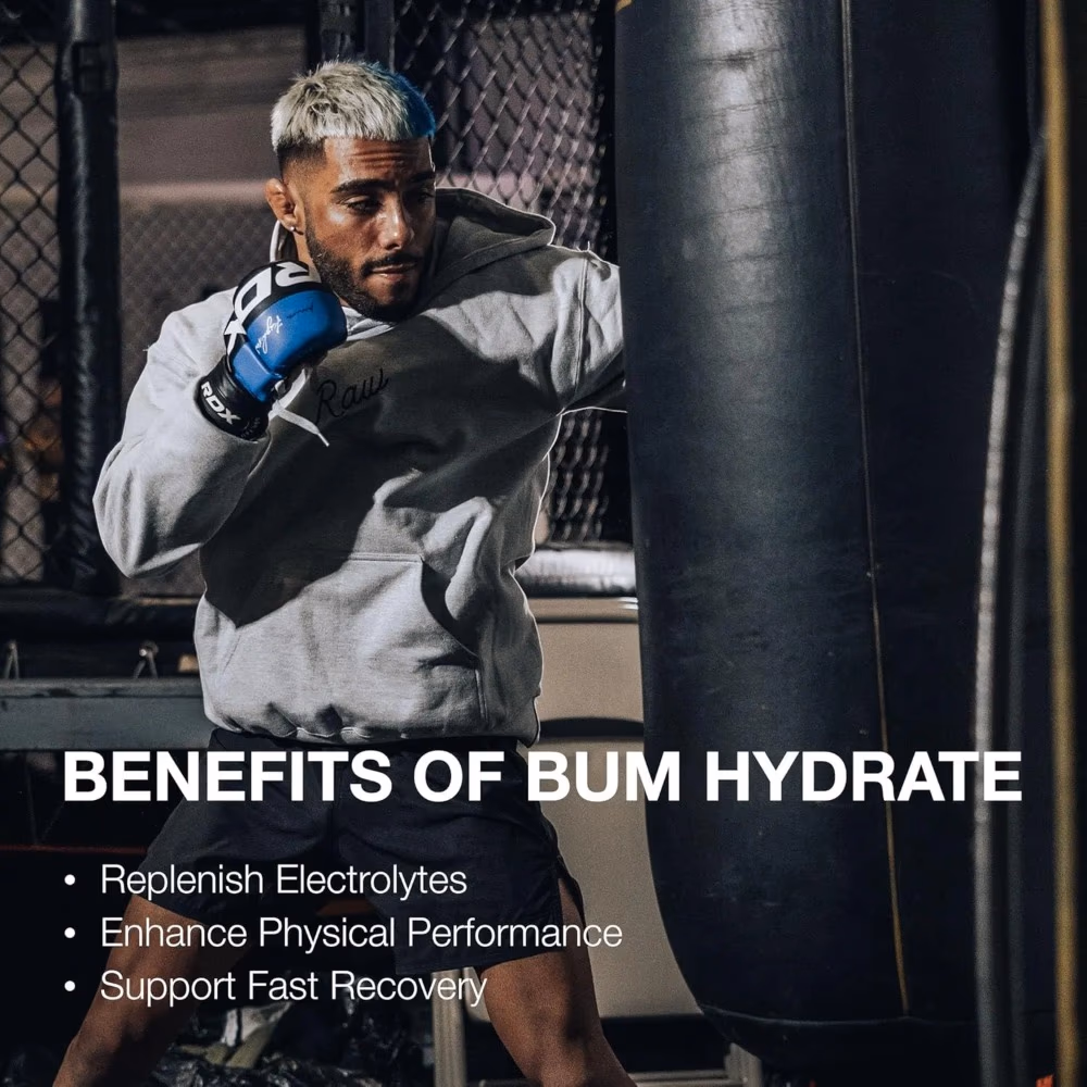 Raw Bum Hydration Powder Lemon Lime -  20 Sachets  2