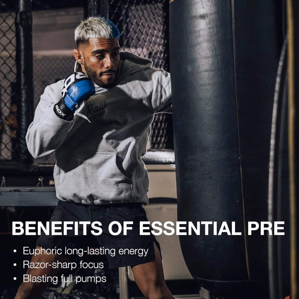 Raw Bum Essential Pre Workout Blue Raspberry 405g 5