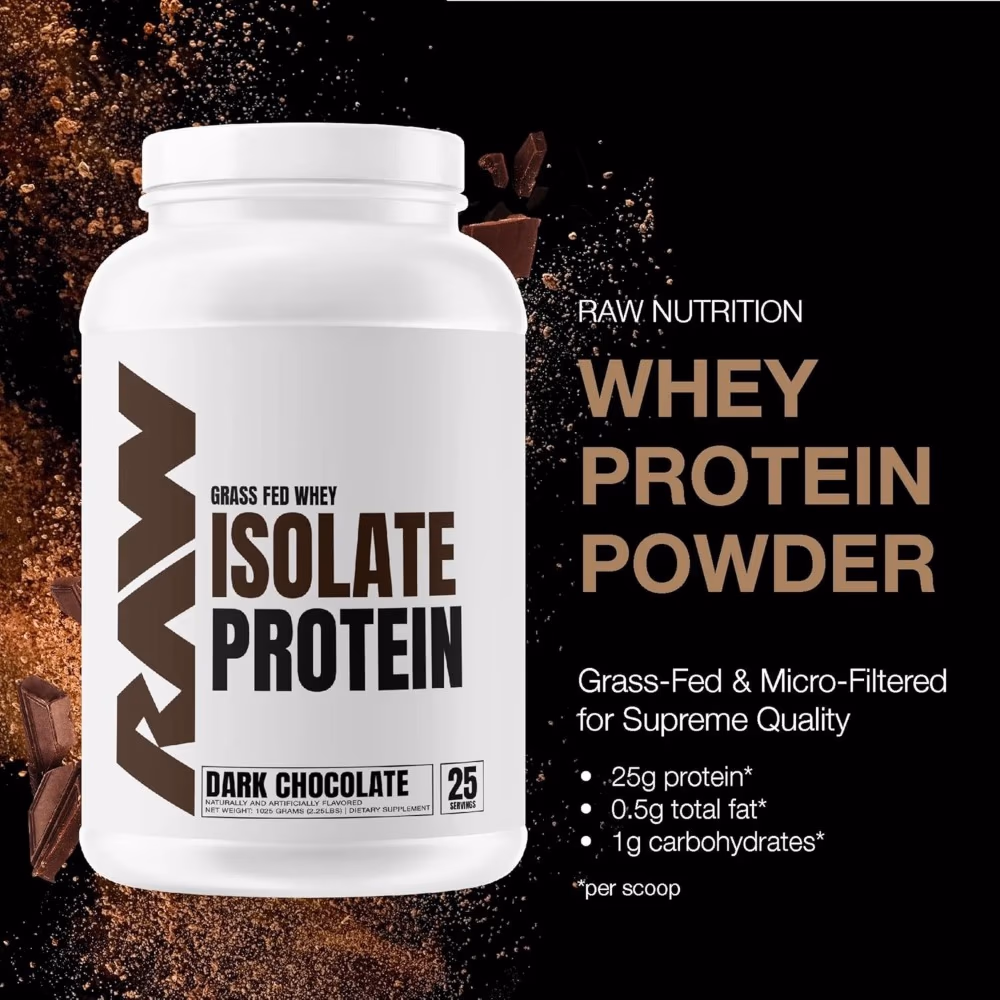 Raw Protein Whey Isolate Dark Chocolate 1.97LB 2