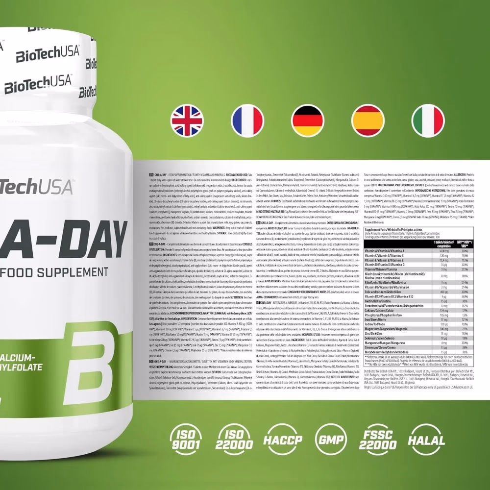 BioTechUSA One-A-Day - 100 Tablets 4