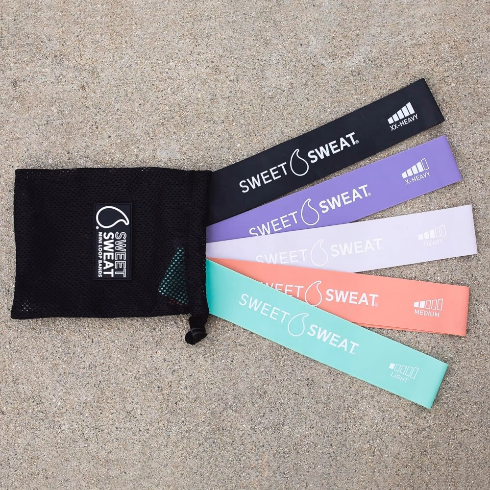 Sports Research Sweet Sweat Mini Loop Bands - 5 Levels of Resistance 6