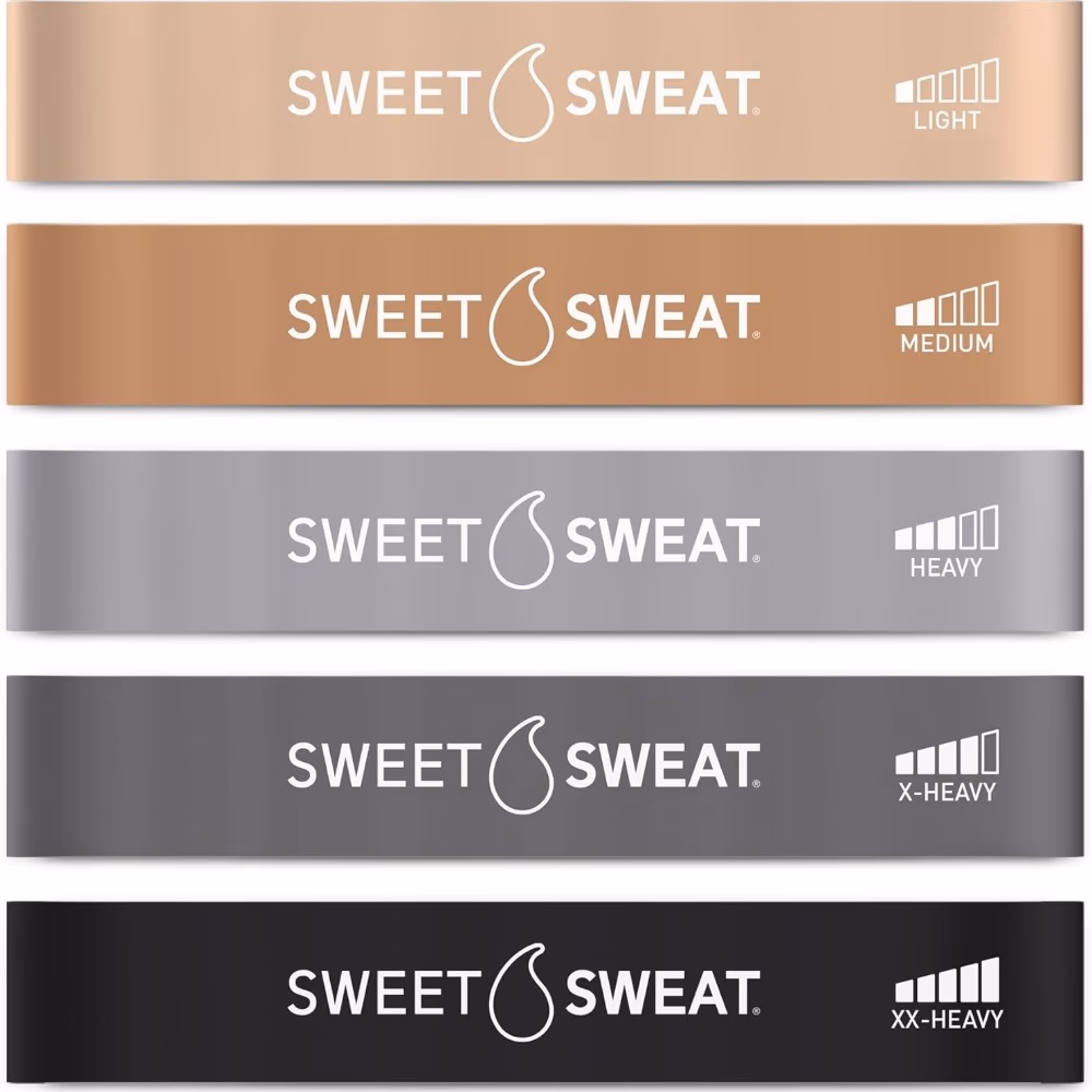 Sports Research Sweet Sweat Mini Loop Bands - 5 Levels of Resistance 4