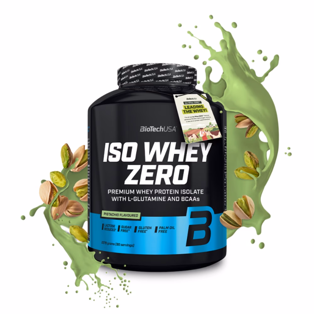 BioTechUSA Iso Whey Zero Pistachio 2270g: Lactose-Free Whey Protein Isolate 3