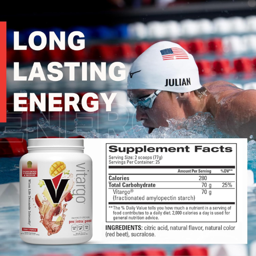 Vitargo Carbohydrate Powder – Fruit Punch Flavor (4 lbs) 2