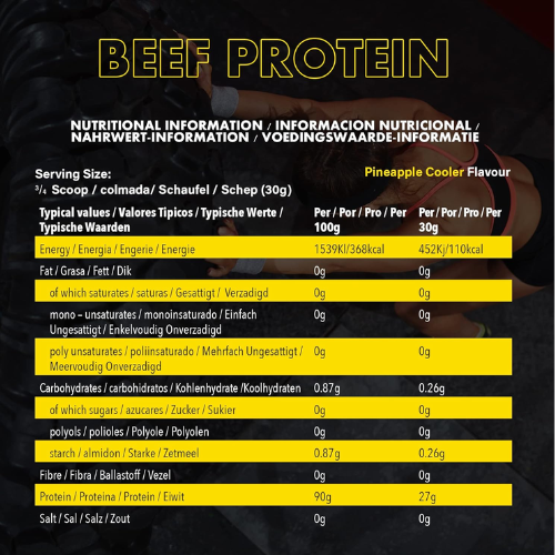 NXT Beef Protein Isolate Pineapple Cooler 1.8 Kg 2