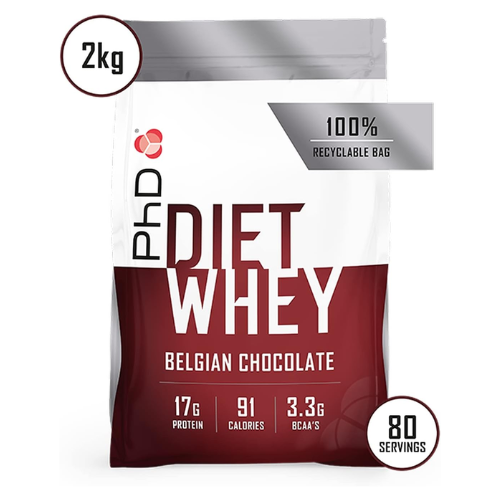PhD Diet Whey Protein Powder – Belgian Chocolate, 2 kg 3