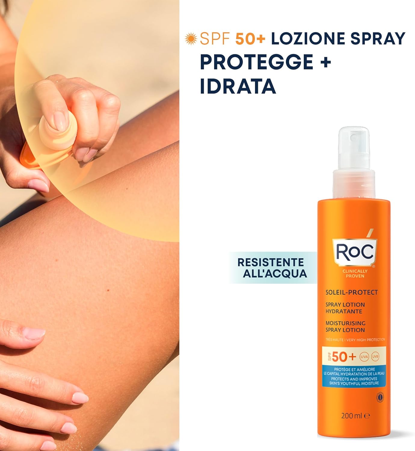 Roc SPF-50 Moisturising Spary Lotion 200ml 3