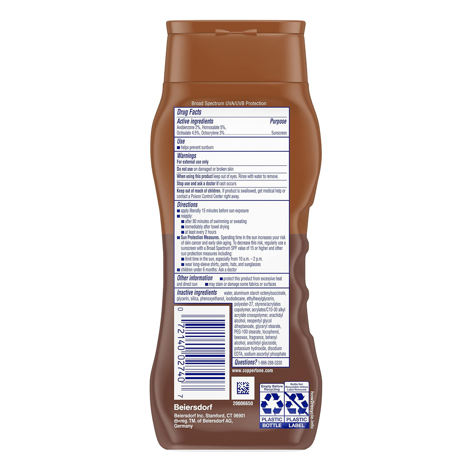 Coppertone Sunscreen Lotion Tanning 15 -237ml 2