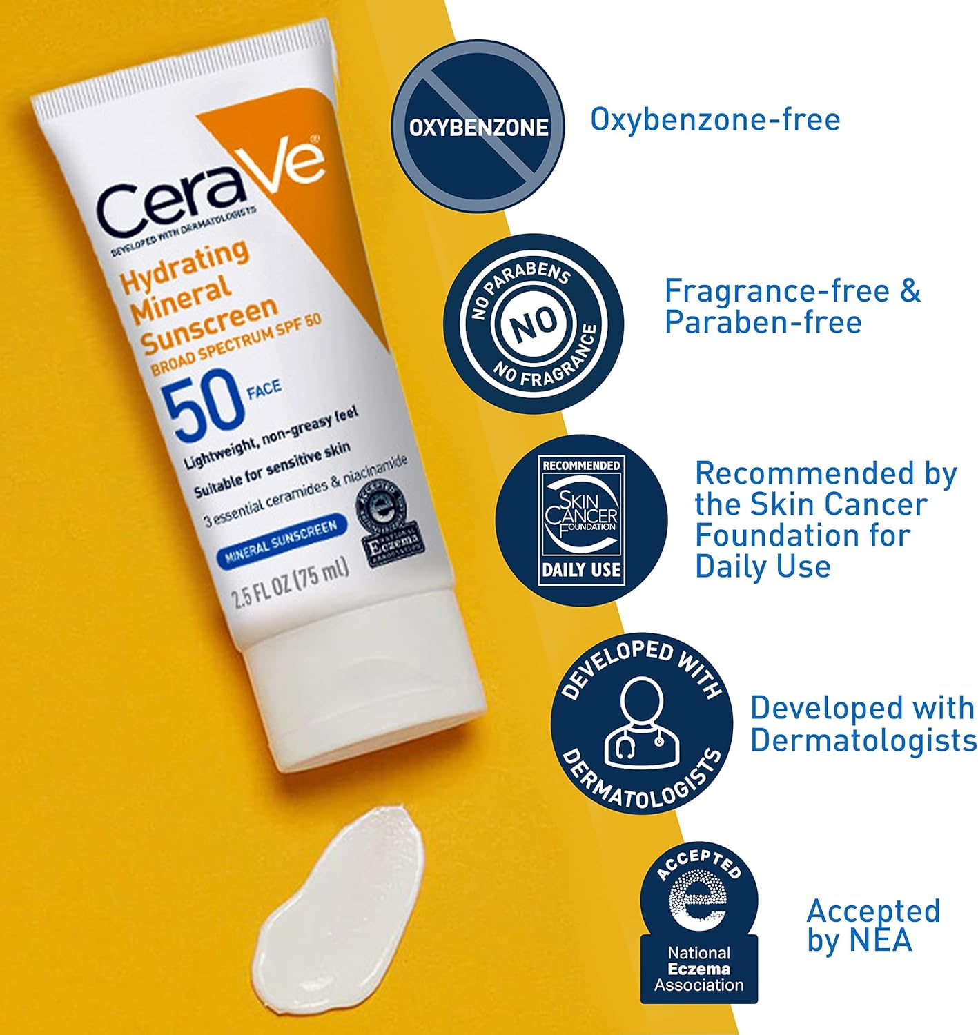 CeraVe 100% Mineral Sunscreen SPF 50 - 75ml 3
