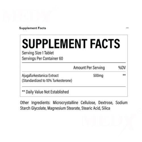 Raw Turkesterone 500Mg Tablets 60S 2