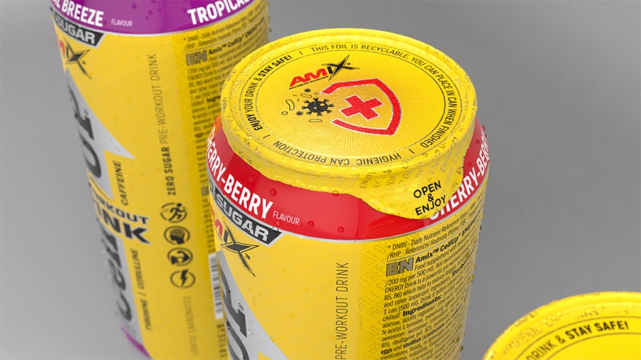 Amix CellUP PreWorkout Drink Cherry Berry Flavor - 500ml  2