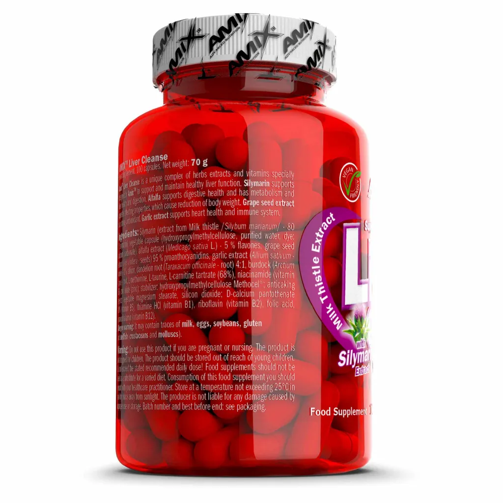 Amix Liver Cleanse - 100 Vege Capsules 2
