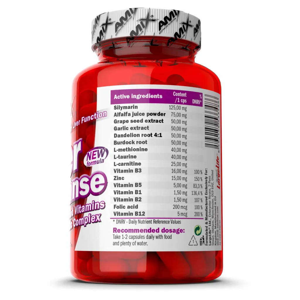 Amix Liver Cleanse - 100 Vege Capsules 3