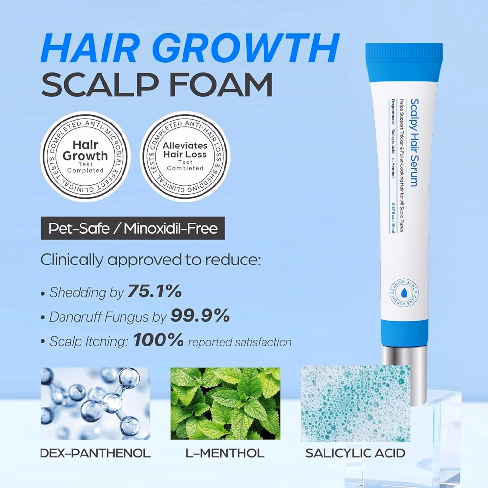Seapuri Scalpy Hair Serum 20ml – Advanced Anti-Hair Fall & Scalp Nourishment | Strengthens Roots, Controls Dandruff & Promotes Healthy Hair Growth 4