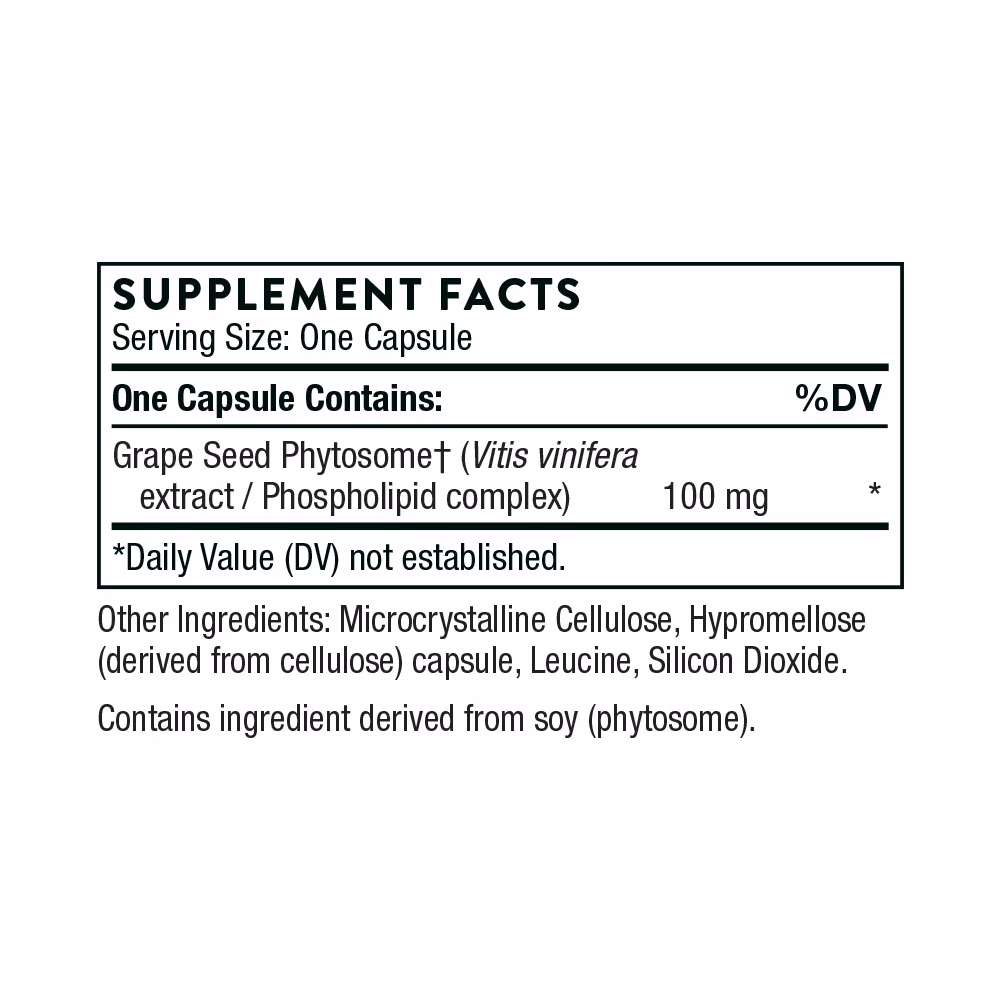 Thorne Grape Seed Extract – 60 Capsules 2