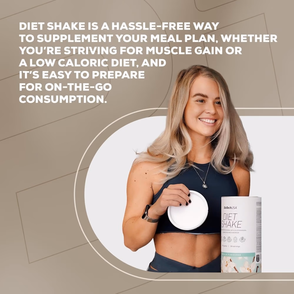 BioTechUSA Diet Shake Vanilla 720g– Meal Replacement Shake for Weight Management 3