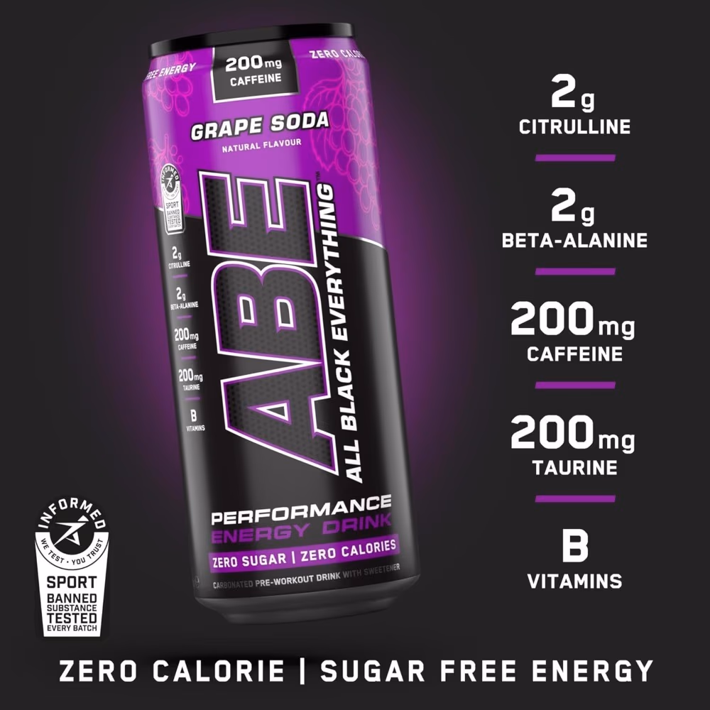 Applied Nutrition ABE Pre Workout RTD Grape Soda 330ml 6