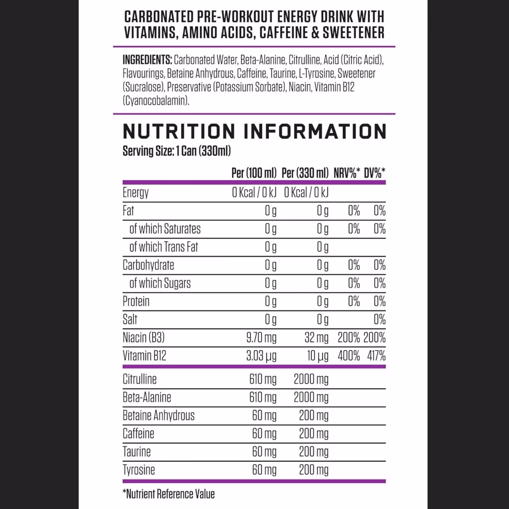 Applied Nutrition ABE Pre Workout RTD Grape Soda 330ml 5